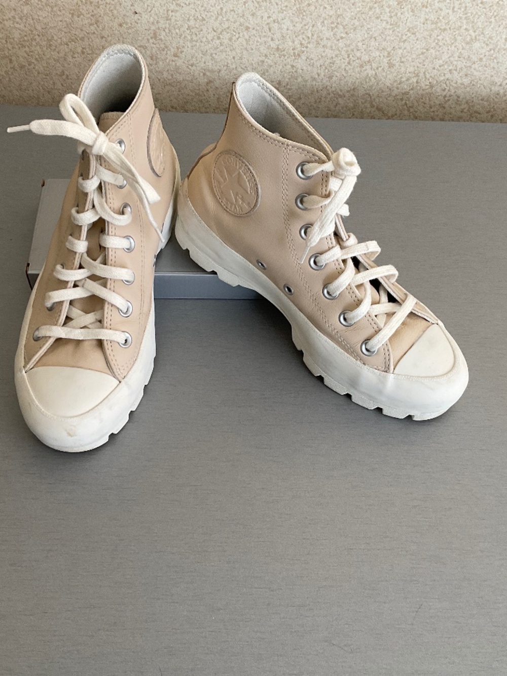 Converse Lug Sole Leather Sneakers